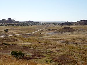 The Kennedy Developmental Road between Middleton and Boulia, Queensland.