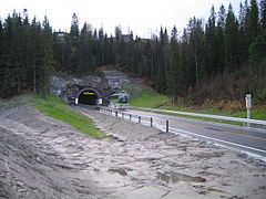 Korgen entrance in Hemnes Municipality