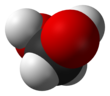 Spacefill model of methanediol