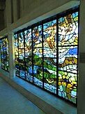 Narthex window 'Pentecost' by Henry Haig, Clifton Cathedral