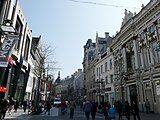 Antwerp Meir facing west looking at Innovation department store ( hiding the Station)