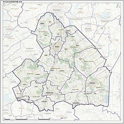 Topography map of Drenthe