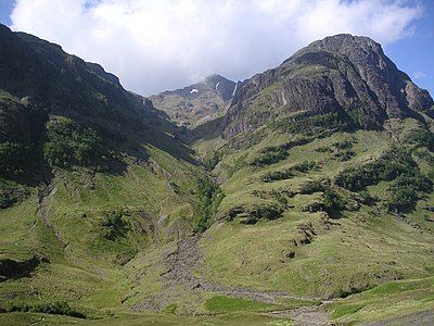 Coire nan Lochan on the southern side of Glen Coe