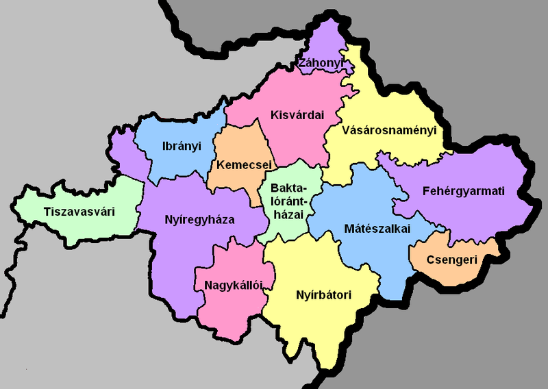 File:Szabolcs-Szatmár-Bereg districts.png