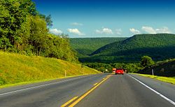 U.S. Route 220 as it passes through Lamar Township