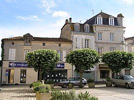 The church square in Barbezieux