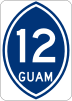 Guam Highway 12 marker