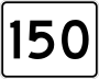 Route 150 marker