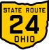 State Route 24 marker