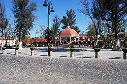 Main plaza of the town