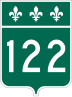 Route 122 marker