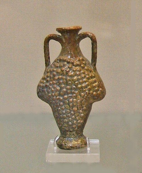 File:Roman lead-glazed flask.jpg