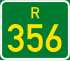 Regional route R356 shield