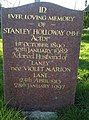 Stanley Holloway's grave in East Sussex