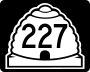 State Route 227 marker