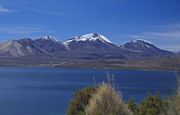 Acotango volcano seen from Chile.