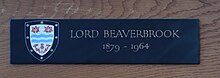 Plaque on pew in St Bride's Church (the Journalists' Church) off Fleet Street, London (2023)