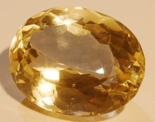 Citrine gemstone