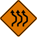 CW24-1bL Double reverse curve (right) (3 lanes)