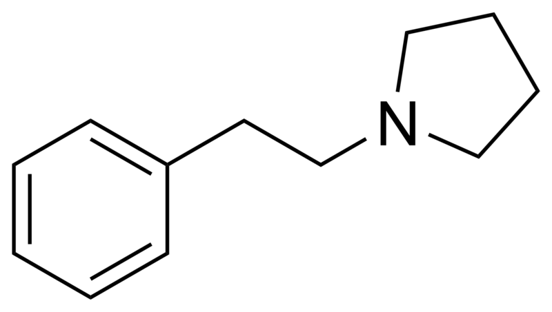 File:Phenylethylpyrrolidine.png