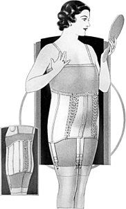 A maternity support undergarment from a 1933 catalogue.