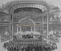 The auditorium of the Theatre Royal in 1864