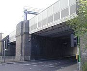 Rail bridge at Three Bridges Railway Station