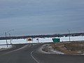 Ice-covered Shawano Lake in winter