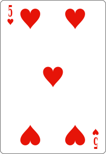 File:05 of hearts.svg