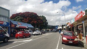 The main shopping area in Alicetown