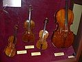 The Axelrod quartet of Stradivarius violins. From left to right: Greffuhle, Axelrod, Ole Bull, Marylebone