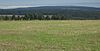 Ergenstein (Mitte) aus Süden vom Kemeler Rücken near Kemel; and Windrad near Berghausen and Westerwald (Horizont)