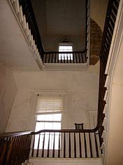 View of the stairwell upper landings