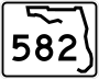 State Road 582 marker