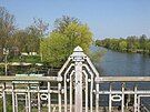 View from the Frey Bridge to the Havel and the Tiefwerder Wiesen (right)