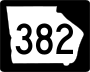 State Route 382 marker