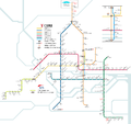 System map of Guangzhou Metro as of Nov 2010