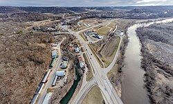 Hokah, Minnesota Looking South West