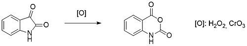 Isatin oxidation