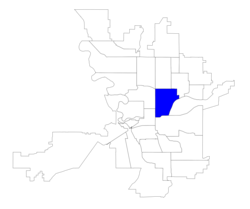 Location within the city of Spokane