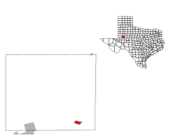 Location of Stanton, Texas