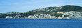 Oriental Bay as seen from the city at Queens Wharf