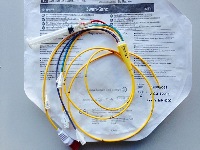 File:Pulmonary Artery Catheter.JPG