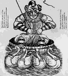 Depiction of the clown