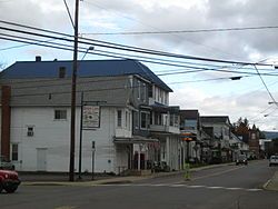 View north on PA 487 in Benton in October 2012