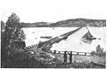 Second pontoon bridge, built in 1884. View from Ropsten.