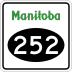 Provincial Road 252 marker