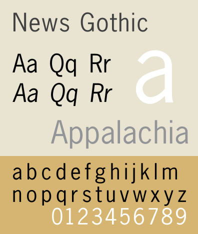 File:News Gothic specimen.svg