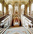 The Baroque staircase in the Palace of Caserta