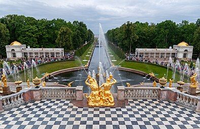 Peterhof Gardens, Saint Petersburg, Russia, unknown architect, 1746–1758[83]